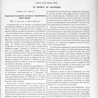 2550 - Page 2543 - Partie scientifique. L'actualité scientifique. Les Congrès. XVIe réunion neurologique internationale annuelle, (Paris, 8-10 juillet 1937). La douleur en neurologie. Diagnostic de la réalité de la douleur. Considérations médico-légales, MM. O. Crouzon et Henri Desoille