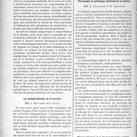 2551 - Page 2544 - Partie scientifique. L'actualité scientifique. Les Congrès. XVIe réunion neurologique internationale annuelle, (Paris, 8-10 juillet 1937). La douleur en neurologie. Neuro-chirurgie de la douleur, M. René Leriche / La roentgenthérapie de la douleur, MM. J. Haguenau et L. Gally / Physiologie et pathologie générale de la douleur, MM. A. Baudouin et H. Scheffer / Physiopathologie de la douleur d’origine centrale, MM. Riddoch et Critchley