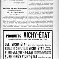 2576 - Page LIII-2569 - Correspondance. Mutualité familiale. La famille médicale Française / Application des tarifs d’honoraires. Accidents du Travail. Une lettre du Syndicat des radiologistes