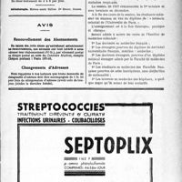 2586 - Page VII-2579 - Renseignements / Dernières nouvelles. Faculté de médecine de Paris