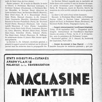 2588 - Page IX-2581 - Dernières nouvelles. Faculté de médecine de Paris / Le dîner des « Médecins amis de la Côte basque» / Congrès international de l’insuffisance hépatique / Assises du souvenir à Jean Charcot