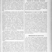 2608 - Page 2601 - Partie scientifique. L'actualité scientifique. Les Sociétés Savantes. Paris. Société médicale des hôpitaux de Paris. Les ramollissements pseudo-tumoraux de l’encéphale, (19-3-1937) / Société de médecine de Paris, Séance du 9 avril 1937. Traitement des tuberculoses chirurgicales / Radiumpuncture du cancer du rectum. Résultats / Radiumpuncture du cancer du sein