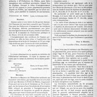 2617 - Page 2610 - Partie professionnelle, Hygiène, Assistance, Mutualité, Intérêts corporatifs, Variétés. Travaux originaux. Bulletin de l’Actualité. Limite d'âge minima pour l'exercice de la pharmacie