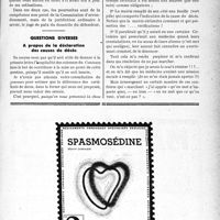 2636 - Page LIII-2629 - Correspondance. Assurances sociales. Soins à des assurés sociaux notoirement indigents qui ne sont pas règle avec la Caisse / Questions diverses. A propos de la déclaration des causes de décès