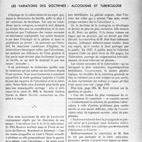 2654 - Page 2647 - Propos du jour. Les variations des doctrines : alcoolisme et tuberculose [J. Noir]