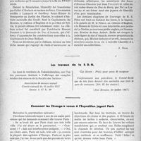 2685 - Page 2676 - Partie professionnelle, Hygiène, Assistance, Mutualité, Intérêts corporatifs, Variétés. Travaux originaux. Bulletin de l'Actualité. Variétés bibliographiques. Senlis et Chantilly, d’après Edmond Pilon / Les travaux de la S. D. N / Comment les Étrangers venus à l’Exposition jugent Paris