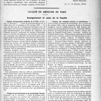2690 - Page 2681 - Partie professionnelle, Hygiène, Assistance, Mutualité, Intérêts corporatifs, Variétés. Travaux originaux. Bulletin de l'Actualité. Documents officiels. Assistance sociale. Circulaire du 10 février 1937 relative à la mise en vigueur du décret du 30 octobre 1935 prévoyant l’unification et la simplification des barèmes en vigueur pour la répartition des dépenses des lois d’assistance / Faculté de médecine de Paris. Enseignement et actes de la Faculté