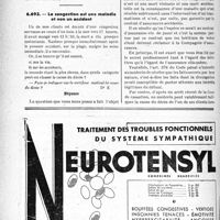 2699 - Page 2690-LIV - Correspondance. Accidents. Accident du travail causé par un tiers / La congestion est une maladie et non un accident