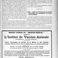 2702 - Page LVII-2693 - Correspondance. Assurances sociales. Droit des assurés sociaux indigents aux spécialités pharmaceutiques / Droit des titulaires d’une pension d’invalidité aux prestations de l’assurance-maladie