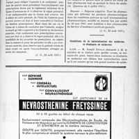 2714 - Page XIII-2705 - A travers l’officiel. Réponses des ministres aux questions des parlementaires. Justification de la première constatation de la grossesse d’une assurée sociale / Habilitation des pharmaciens pour la délivrance des médicaments aux assistés / Conditions de la naturalisation des médecins et étudiants en médecine