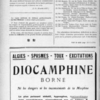 2715 - Page 2706-XIV - A travers l’officiel. Réponses des ministres aux questions des parlementaires. Conditions de la naturalisation des médecins et étudiants en médecine / Ligué médicale de défense professionnelle, " Le Sou Médical "