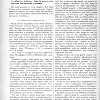 2723 - Page 2714 - Partie scientifique. Travaux originaux. Artérites des membres inférieurs et folliculine, par MM. Maurice Racine et Henri Reboul. Historique / Ce qui permet de penser au rôle que jouent les glandes génitales dans la genèse des artérites des membres inférieurs