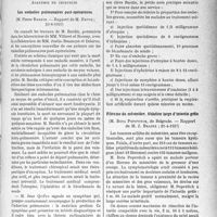 2794 - Page 2785 - Partie scientifique. L'Actualité scientifique. Les Sociétés Savantes. Paris. Académie de chirurgie. Les embolies pulmonaires poste-opératoires, (23-6-1937) / Fibrome du mésentère. Ablation large d’intestin grêle, (21-4-1937)