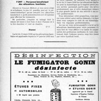 2823 - Page 2814-LVIII - Correspondance. Questions diverses. Application à une infirmière de la législation du travail / Personnel bénéficiant des allocations familiales