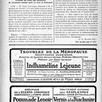 2835 - Page 2826-XIV - A travers l’officiel. Hôpitaux psychiatriques / Réponses des ministres aux questions des parlementaires. Cessation des droits aux prestations de l’assurance-maladie après six mois de traitement / L’accouchement par opération césarienne ressort à l'assurance-maladie et non à l’assurance-maternité
