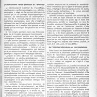 2848 - Page 2839 - Partie scientifique. L'actualité scientifique. La presse. Le rétrécissement cardio-phrénique de l’œsophage [(Bronchoscopie et Oesophagoscocopie, avril 1937)] / Troubles mentaux et tumeurs cérébrales [(Journ. de méd. et de chir. prat. 10 juin 1937)] / Sur l’infection tuberculeuse par voie lymphatique [(Lyon Médical, 13 juin 1937)] / Gastroscopie en pathologie gastrique [(Bronchoscopie et Oesophagoscopie, avril 1937)]