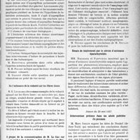 2852 - Page 2843 - Partie scientifique. L'actualité scientifique. Les Sociétés Savantes. Paris. Société de médecine de Paris. Séance du 14 mai 1937 / Séance du 29 mai 1937
