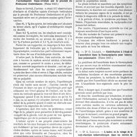 2855 - Page 2846 - Partie scientifique. L'actualité scientifique. Les thèses. Les résultats éloignés de l’orchidopexie trans-scrotale par le procédé du Professeur Ombrédanne, par Docteur Eck (Thèse 1937) / L’acrodynie infantile, par Dr R. Valat (Thèse 1937) / Contribution à l’étude de l’anesthésie dans la thoracoplastie pour tuberculose pulmonaire, par Dr G. Iglesis (thèse 1937) / L’index et le virage de la cuti-réaction tuberculinique dans un service de médecine sociale infantile, par Dr A. Lobjois (Thèse 1937)