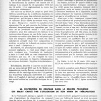 2869 - Page 2860 - Partie professionnelle, Hygiène, Assistance, Mutualité, Intérêts corporatifs, Variétés. Travaux originaux. Bulletin de l’Actualité. Hygiène et prophylaxie. Intoxications par le tétrachlorure de carbone utilisé comme extincteur d’incendie. Le point de vue médico-légal / Législation / La disparition du crapaud dans la région parisienne qui serait causée par l’utilisation de son venin en thérapeutique