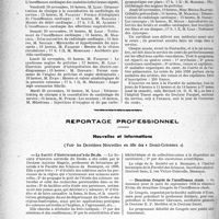 2879 - Page 2870 - Partie professionnelle, Hygiène, Assistance, Mutualité, Intérêts corporatifs, Variétés. Hôpitaux de l'assistance publique de Paris. Enseignement, concours, avis divers / Reportage professionnel. Nouvelles et informations, (Voir les Dernières Nouvelles en tête des " Demi-Colonnes "). La Société d'histoire naturelle du Doubs / Deuxième Congrès de l’insuffisance rénale