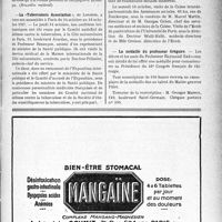 2896 - Page VII-2887 - Dernières nouvelles. Un savant anobli / La «Tuberculosis Association » / La médaille du Professeur Grégoire