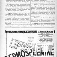 2897 - Page 2888-VIII - Dernières nouvelles. Une journée médicale a la XIIIe foire internationale de Marseille / Hôpitaux de Toulon / Mariage / Naissance / Nécrologie [Docteur Cailleret, Docteur Henri Duclaux, Docteur Maurice Jacquemont, Docteur Henri Lapervenche, Docteur Eugène Broussolle]