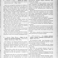 2922 - Page 2913 - Partie scientifique. L'actualité scientifique. Les thèses. Cancers de l’utérus, par Docteur R. Simon (Thèse 1937) / Essai de prophylaxie des infections puerpérales, par Docteur Pierre Malet (Thèse 1937) / Le purpura gastrique solitaire. Purpura chronique exclusivement stomacal, par Dr E. Clotteau (Thèse 1937)