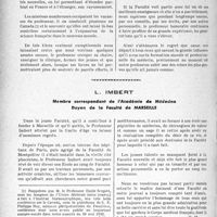 2927 - Page 2918 - Partie professionnelle, Hygiène, Assistance, Mutualité, Intérêts corporatifs, Variétés. Bulletin de l’Actualité. Hommage aux Maîtres qui s'en vont. Emile Sergent / l. Imbert