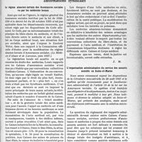 2932 - Page 2923 - Partie professionnelle, Hygiène, Assistance, Mutualité, Intérêts corporatifs, Variétés. L'actualité professionnelle. Informations syndicales. Le régime alsacien-lorrain des Assurances sociales vu par les médecins locaux / L’organisation administrative du service des assurés assistés en Seine-et-Marne