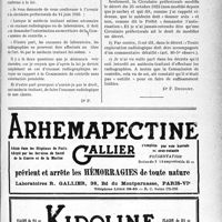 2950 - Page LVII-2941 - Correspondance. Application des tarifs d'honoraires. Pour les radiographies on doit « donner avis « et non « demander » l’autorisation à la Commission de contrôle