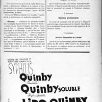 2960 - Page XI-2951 - Dernières nouvelles. Nécrologie [Docteur Avril, Docteur Marius Carle, Docteur Jules Gagey, Docteur Joseph Guironnet, Docteur Lacassagne, Docteur Joseph Magé, Docteur Henri Noiré, Docteur Pierre Patet, Docteur Valdiguié, Docteur Xavier Zeller, Docteur Bertier, M. Jules Merveau] / Aesculape / A travers l’officiel. Hygiène du travail / Hôpitaux psychiatriques / Services hospitaliers de l’armée