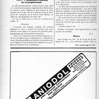 2963 - Page 2954-XIV - Correspondance. Questions diverses. A propos de la déclaration des causes de décès / Conditions d'exercice de la pro pharmacie