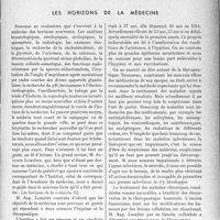 2964 - Page 2955 - Propos du jour. Les horizons de la médecine