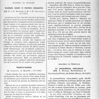 2980 - Page 2971 - Partie scientifique. L'actualité scientifique. Les Sociétés Savantes. Paris. Académie de médecine. Brouillards inhalés et réactions pulmonaires, (27-7-1937) / Diphtérie familiale, (27-7-1937) / Académie de chirurgie. Le pneumothorax extra-pleural, (16-6-1937)