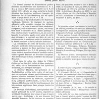 3003 - Page 2994 - Partie professionnelle, Hygiène, Assistance, Mutualité, Intérêts corporatifs, Variétés. Bulletin de l’Actualité. Association professionnelle internationale des médecins (A. P. I, M) 12e Session du Conseil général, (Paris, juillet 1937)