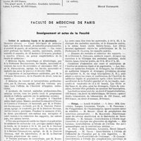 3006 - Page 2997 - Partie professionnelle, Hygiène, Assistance, Mutualité, Intérêts corporatifs, Variétés. Bulletin de l’Actualité. Chronique automobile. Le Salon de l'Automobile / Faculté de médecine de paris. Enseignement et actes de la Faculté