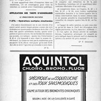 3011 - Page 3002-LVIII - Correspondance. Questions diverses. Application aux domestiques de la loi sur les congés payés / Application des tarifs d’honoraires. Assurances sociales. Opérations multiples simultanées