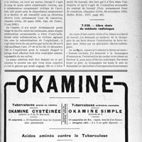 3016 - Page LXIII-3007 - Correspondance. Accidents. Accidents de battage / Libre choix du médecin radiologue