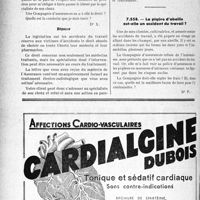 3017 - Page 3008-LXIV - Correspondance. Accidents. Libre choix du médecin radiologue / La piqûre d’abeille est-elle un accident du travail ?