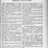 3070 - Page 3061 - Partie professionnelle, Hygiène, Assistance, Mutualité, Intérêts corporatifs, Variétés. Faculté de médecine de paris. Enseignement et actes de la Faculté