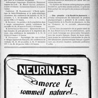 3090 - Page IX-3097 - Dernières nouvelles. Ecole d’anthropologie / Une « première » à la Faculté de pharmacie
