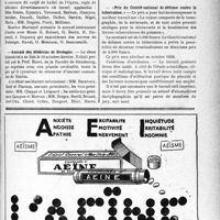 3092 - Page XI-3099 - Dernières nouvelles. Soirée médicale / Amicale des médecins de Bretagne / « Prix du Comité national de défense contre la tuberculose. »