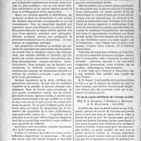 3183 - Page 3190 - Partie scientifique. L'actualité scientifique. Les Sociétés Savantes. Paris. Société médicale des hôpitaux de Paris. Notes cliniques sur la maladie rhumatismale (maladie de Bouillaud) chez l’enfant, (1-5-1937) / Un cas de cancer ulcériforme de l'estomac au début, (14-5-1937)
