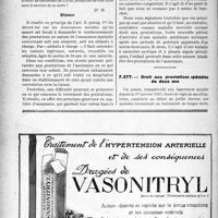 3215 - Page 3222-LXII - Correspondance. Assurances sociales. Droit aux prestations en cas de maladie congénitale / Droit aux prestations spéciales de deux ans