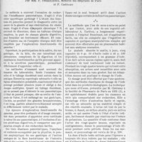 3236 - Page 3241 - Partie scientifique. Travaux originaux. Une épreuve pratique d'exploration fonctionnelle du pancréas par l'huile iodée, par MM. F. Trémolières et P. Chéramy