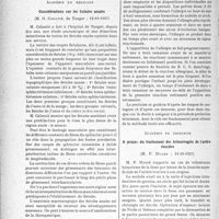 3249 - Page 3254 - Partie scientifique. L'Actualité Scientifique. Les Sociétés Savantes. Paris. Académie de médecine. Considérations sur les fistules anales, (12-10-1937) / L’allergie tubereulinique après vaccination au B. C. G. par voie parentérale, (5-10-1937) / Académie de chirurgie. A propos du traitement des hémorragies de l’artère fessière, (13-10-1937)