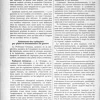 3253 - Page 3258 - Partie professionnelle, Hygiène, Assistance, Mutualité, Intérêts corporatifs, Variétés. Bulletin de l’Actualité. Les suites éloignées sociales des blessures crâniennes de guerre. Étude clinique des épilepsies de guerre et situation actuelle pathologique des blessés crâniens de guerre / Traitement des épilepsies par plaies et traumatismes de guerre / Conséquences sociales de l’épilepsie traumatique de guerre