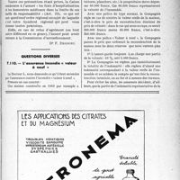 3268 - Page XXXVII-3273 - Correspondance. Application des tarifs d’honoraires. Assurances sociales. Frais de traitement d’un assuré à l’hôpital ou en clinique privée / Questions diverses. L’assurance incendie « valeur à neuf »