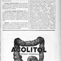 3280 - Page VII-3285 - Dernières Nouvelles. Académie de médecine / Faculté de médecine de Paris / Les Journées médicales de Bruxelles 1938 / Bruxelles / Sorbonne