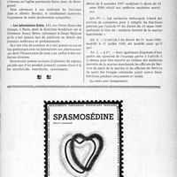 3282 - Page IX-3287 - Dernières Nouvelles. Nécrologie. [Docteur Argueyrolles, Docteur Bertier, Docteur Henri Blanchon, Docteur Victor Bros, Docteur Charrin, Docteur Georges Courtier, Docteur Marcel Flogny, Docteur Edmond Guillaume, Docteur P. Humbert, Docteur Laroy, Docteur Métreau, Docteur Montigny, Docteur Pages, Docteur Pierre Sée, Docteur Sourice, Madame Jules Boudry] / Les laboratoires Bottu / A Travers l’officiel. Médecins sanitaires maritimes